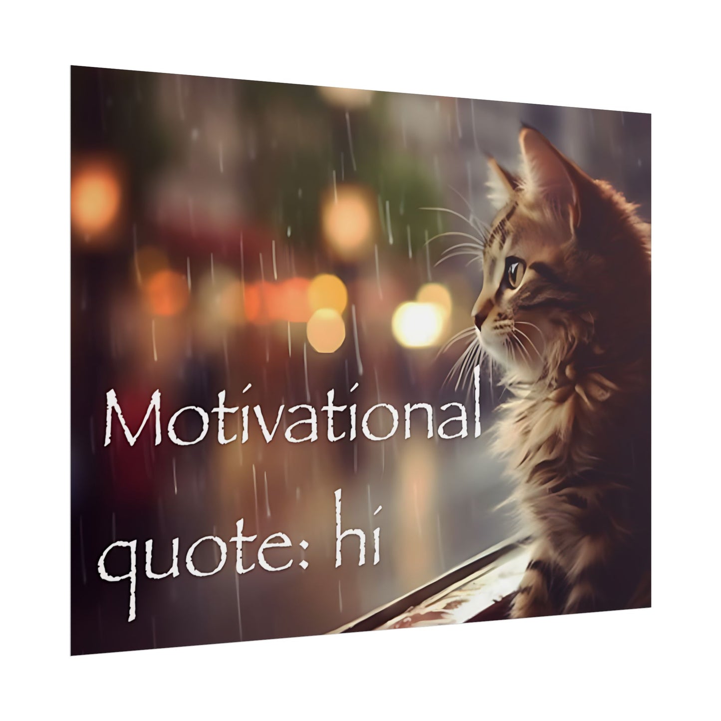 "motivational cat" poster