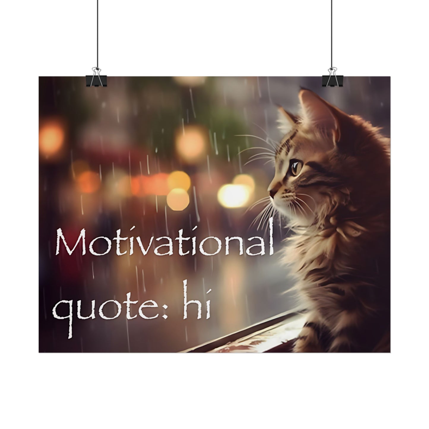 "motivational cat" poster